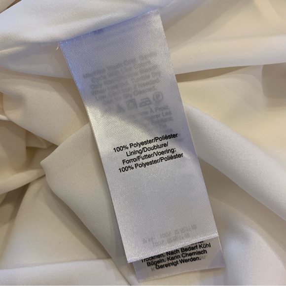 Donna Karan New York | Water Garden Polka Dot Tent Midi Dress Cream Black Blush - Picture 6 of 7